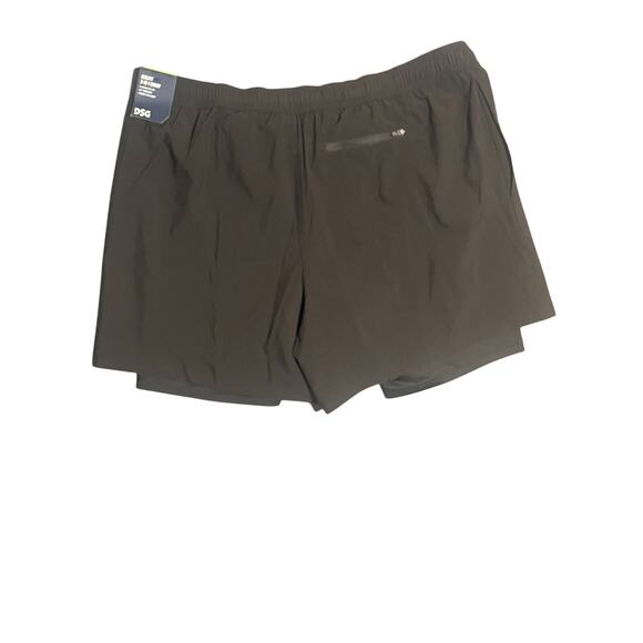 NWT DSG Mens Black Shorts Size XL with built in liner retail $35 - Picture 2 of 4